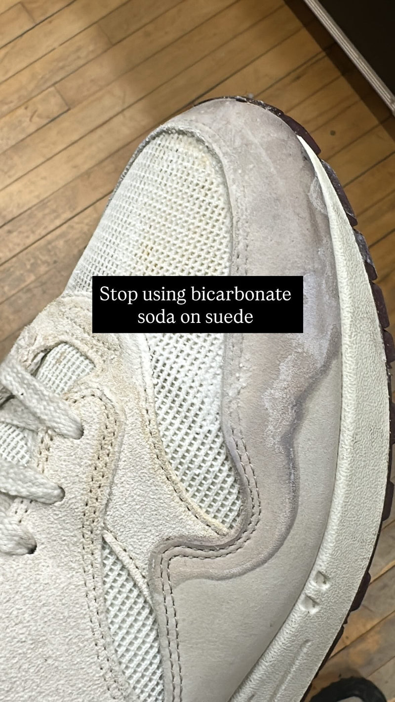 STOP using bicarbonate soda on your shoes
