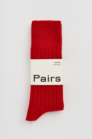 Pairs Scotland - Bed Socks - Postbox Red (UK 4-8)