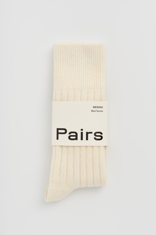 Pairs Scotland - Bed Socks - Clotted Cream (UK 9-13)