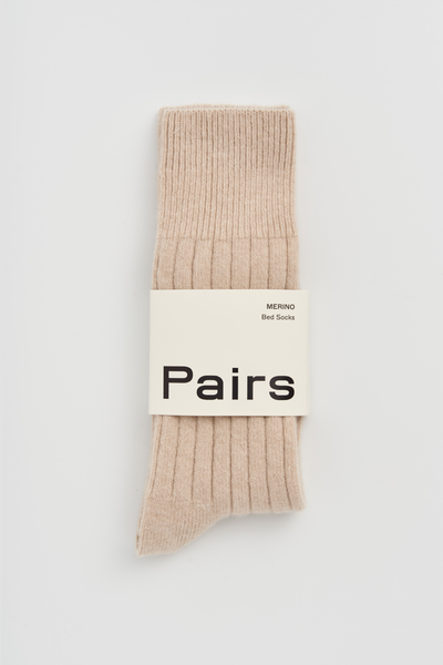 Pairs Scotland - Bed Socks - Milky Tea Biege (UK 4-8)