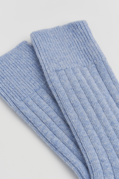 Pairs Scotland - Bed Socks - Morning Blue (UK 9-13)