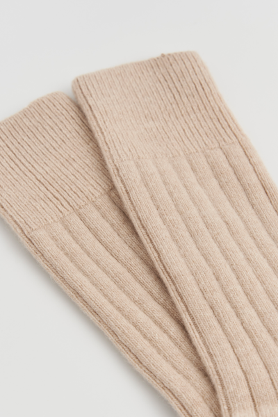 Pairs Scotland - Bed Socks - Milky Tea Biege (UK 4-8)