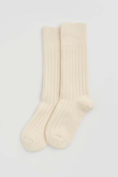 Pairs Scotland - Bed Socks - Clotted Cream (UK 9-13)