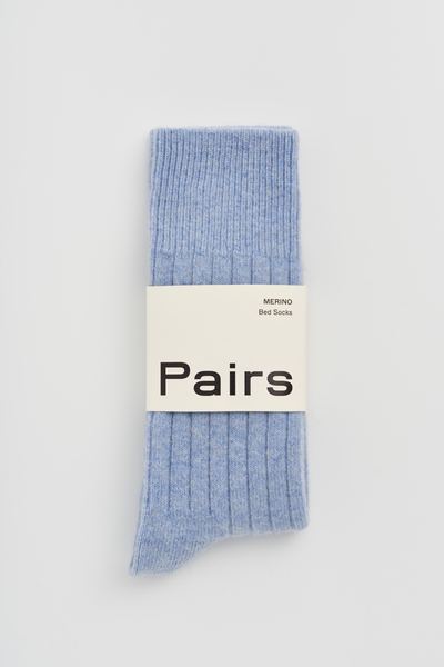 Pairs Scotland - Bed Socks - Morning Blue (UK 9-13)